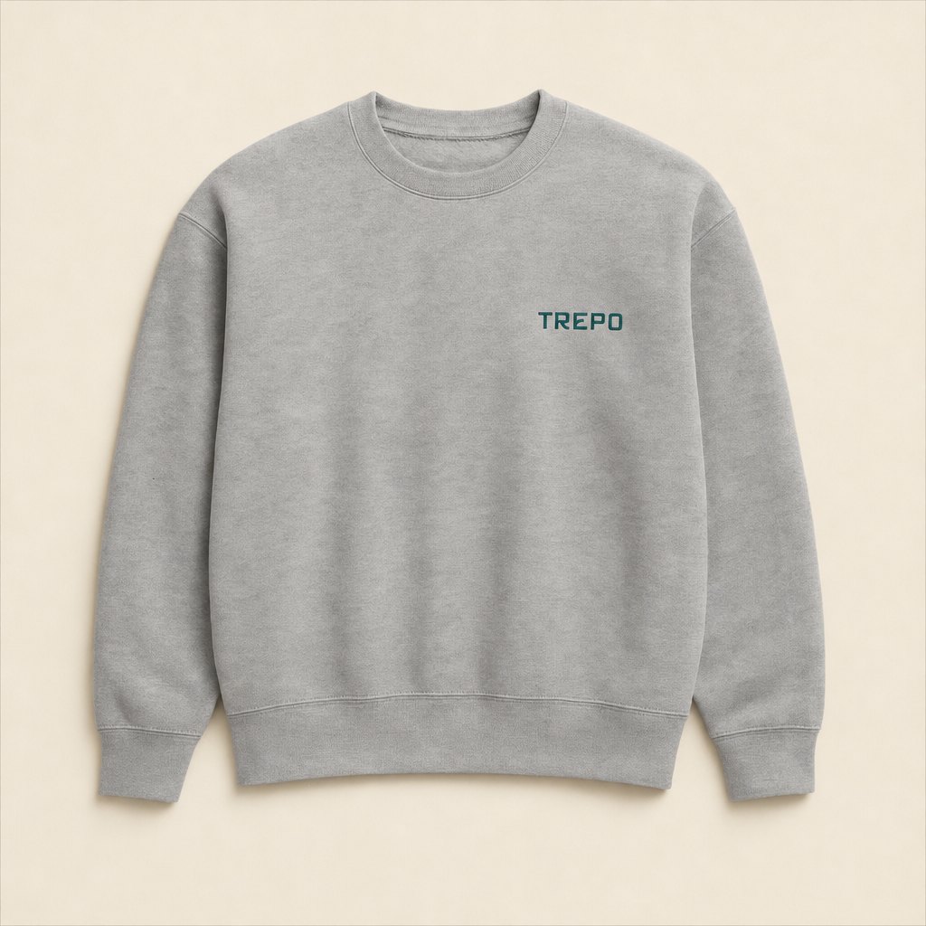 The Crewneck — Grey · Trepo