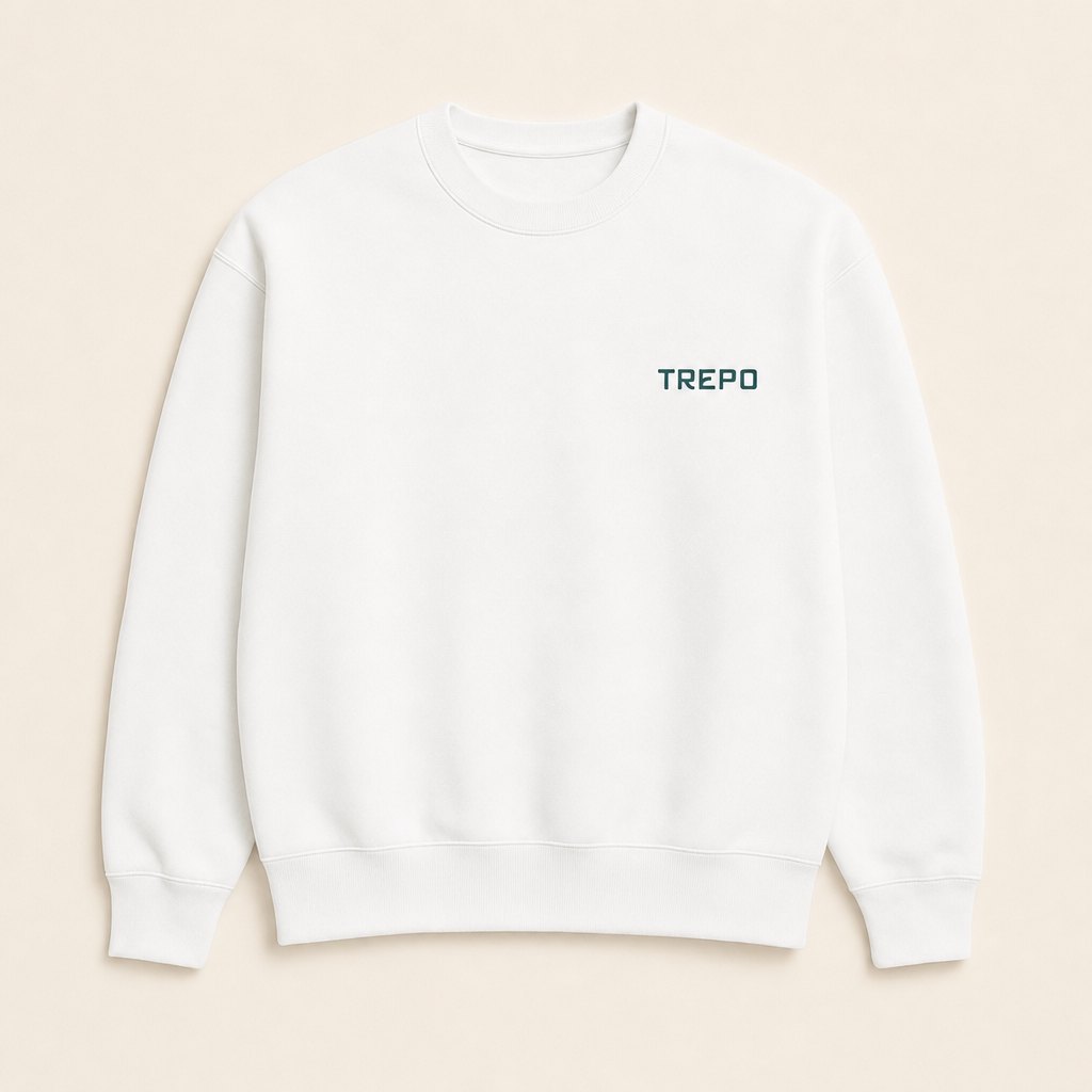 The Crewneck — White · Trepo